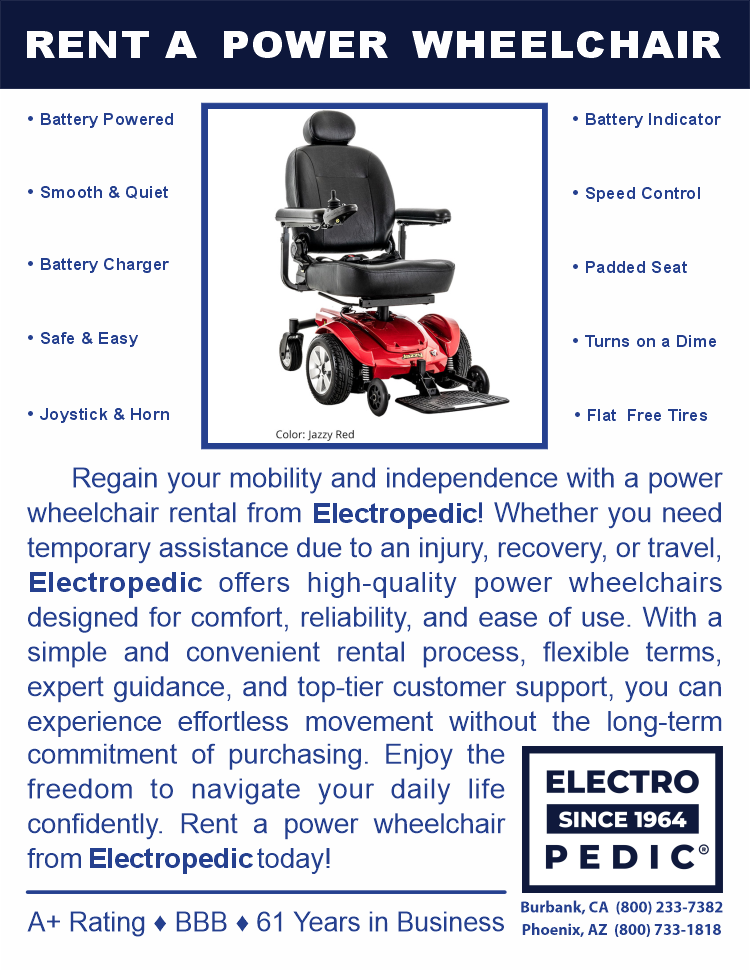 Los Angeles Rent an electric wheelchair